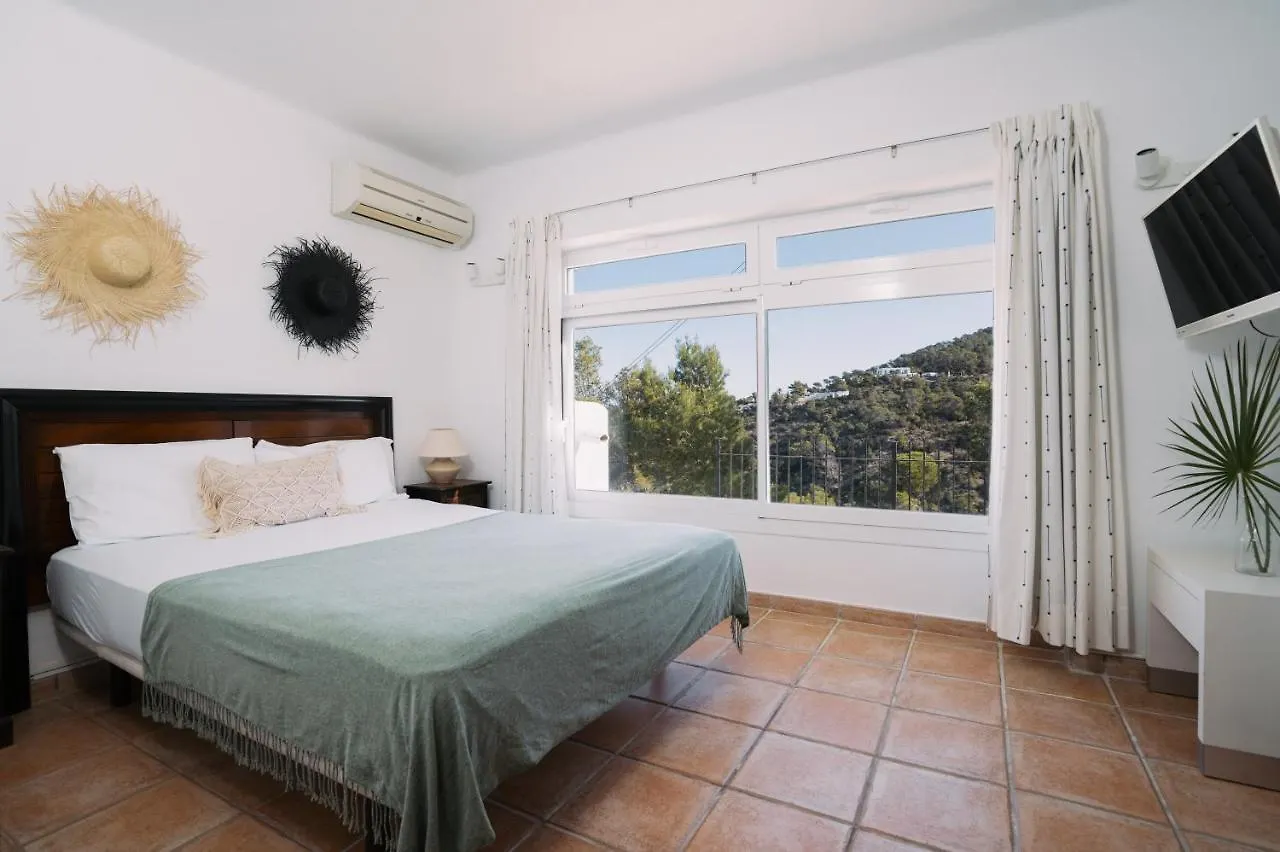 Large Villa On Ibiza West Coast With Pool & Sunset View - Nirvana Cala Tarida   Cala Tarida (Ibiza)