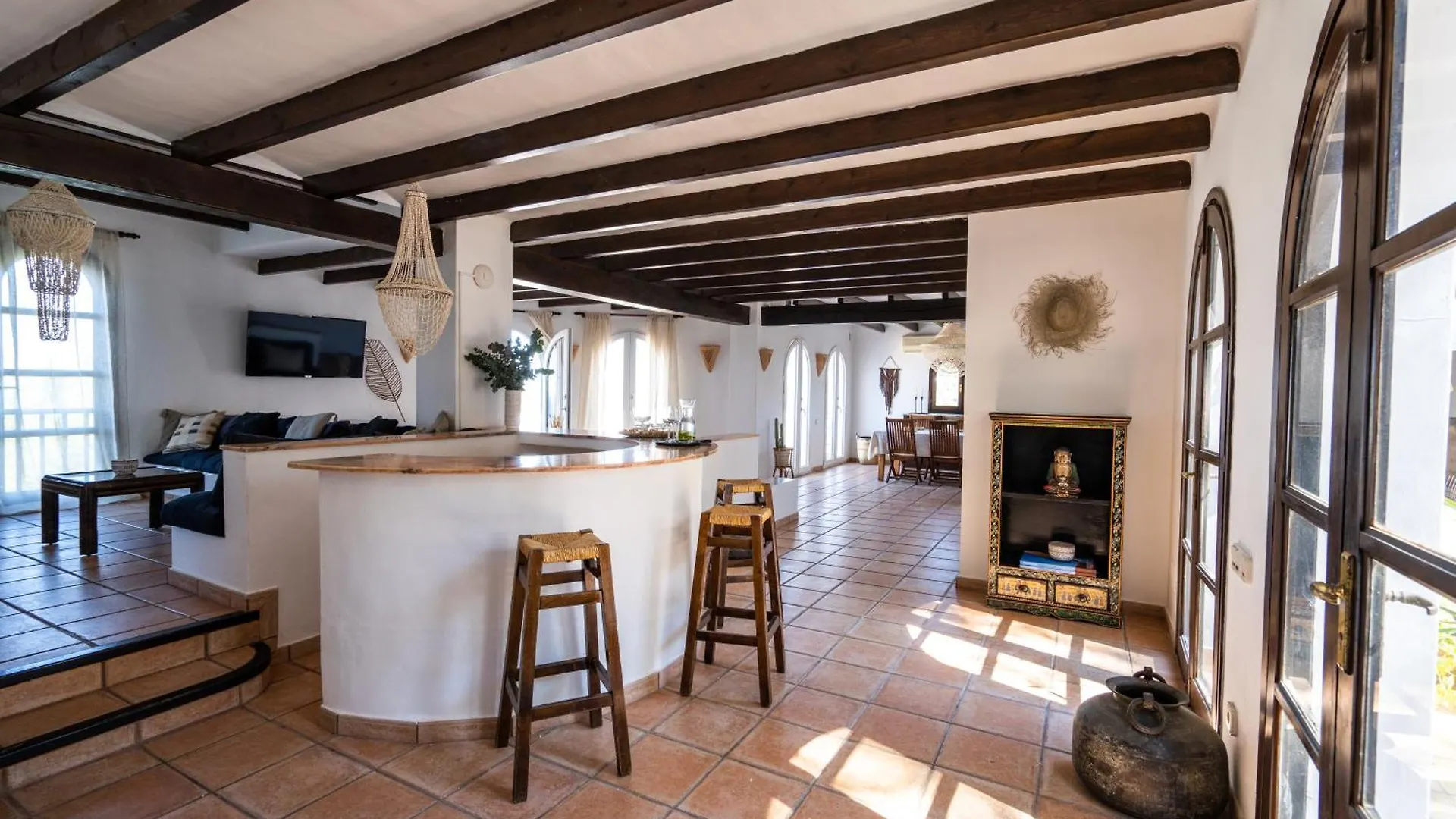 Large Villa On Ibiza West Coast With Pool & Sunset View - Nirvana Cala Tarida  0*, Cala Tarida (Ibiza)